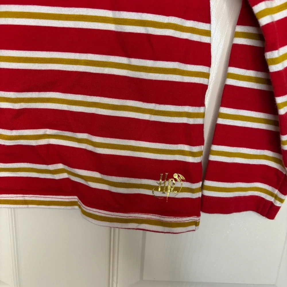 Mini Boden Harry Potter Red Gold Gryffindor Long Sleeve Top Size‎ 4-5 Preowned